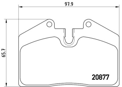 Jogo de 4 pastilhas de freio BREMBO P 85 094