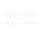 Jogo de 4 pastilhas de freio BREMBO P 85 102