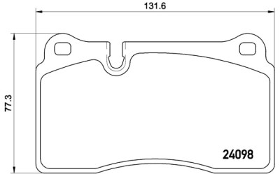 Jogo de 4 pastilhas de freio BREMBO P 85 110