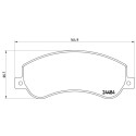 Jogo de 4 pastilhas de freio BREMBO P 85 115