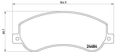 Jogo de 4 pastilhas de freio BREMBO P 85 115