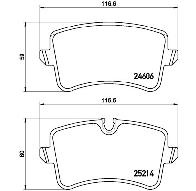 Jogo de pastilhas de freio BREMBO P 85 118