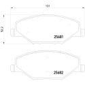 Jogo de 4 pastilhas de freio BREMBO P 85 121