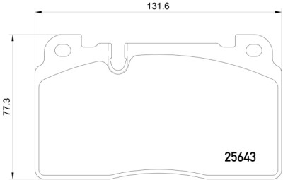 Jogo de 4 pastilhas de freio BREMBO P 85 122