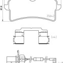 Jogo de 4 pastilhas de freio BREMBO P 85 151