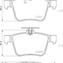 Jogo de 4 pastilhas de freio BREMBO P 85 162