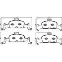 Jogo de 4 pastilhas de freio BREMBO P 85 164