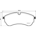 Jogo de 4 pastilhas de freio BREMBO P 85 169
