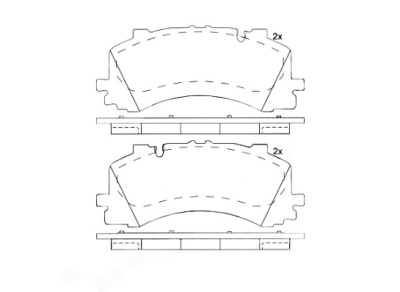 Jogo de 4 pastilhas de freio BREMBO P 85 170