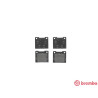 Jogo de 4 pastilhas de freio BREMBO P 86 001