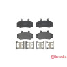 Jogo de 4 pastilhas de freio BREMBO P 86 006