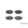 Jogo de 4 pastilhas de freio BREMBO P 86 007
