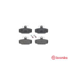 Jogo de 4 pastilhas de freio BREMBO P 86 009