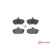 Jogo de 4 pastilhas de freio BREMBO P 86 010
