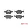 Jogo de 4 pastilhas de freio BREMBO P 86 013