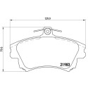 Jogo de 4 pastilhas de freio BREMBO P 86 017