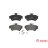 Jogo de 4 pastilhas de freio BREMBO P 86 017