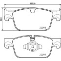Jogo de 4 pastilhas de freio BREMBO P 86 028