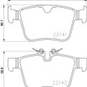 Jogo de 4 pastilhas de freio BREMBO P 86 029
