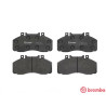 Conjunto de 4 pastilhas de freio BREMBO P A6 008