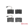 Jogo de 4 pastilhas de freio BREMBO P A6 009