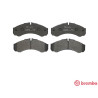 Jogo de 4 pastilhas de freio BREMBO P A6 017