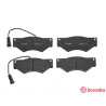Jogo de 4 pastilhas de freio BREMBO P A6 018