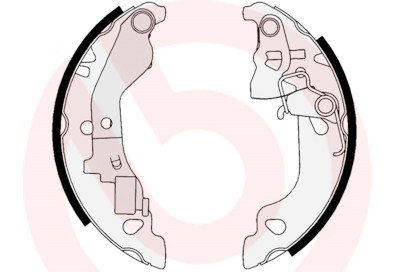 Jogo de sapatas de freio BREMBO S 23 520