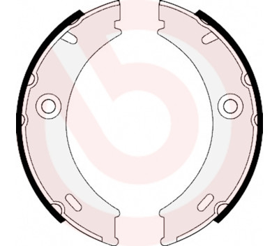 Jogo de sapatas de freio, freio de estacionamento BREMBO S 50 513