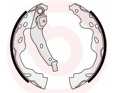Jogo de sapatas de freio BREMBO S 83 509