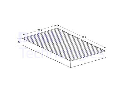 Filtro de ar de cabine DELPHI TSP0325067