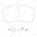 Jogo de 4 pastilhas de travão