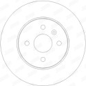 Jogo de 2 discos de travão