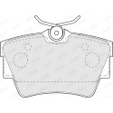 Jogo de 4 pastilhas de travão