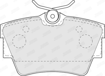Jogo de 4 pastilhas de travão