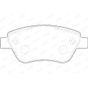 Jogo de 4 pastilhas de travão