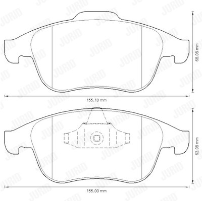 Jogo de 4 pastilhas de travão