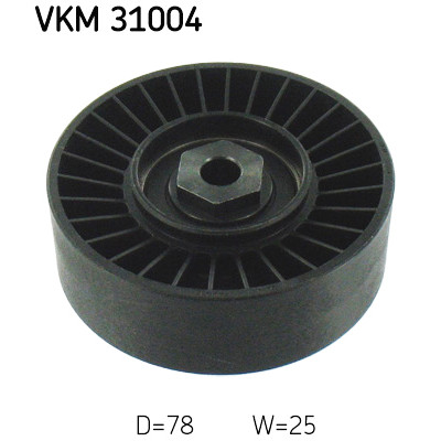 Rolo tensor, correia trapezoidal estriada