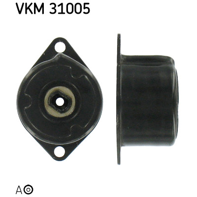 Rolo tensor, correia trapezoidal estriada