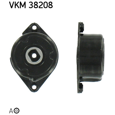 Rolo tensor, correia trapezoidal estriada