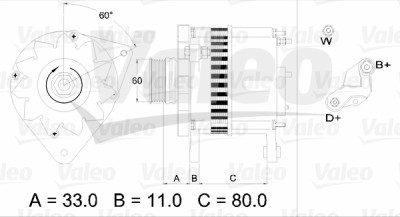 Alternador VALEO 437382