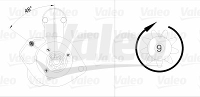 Motor de partida VALEO 455886