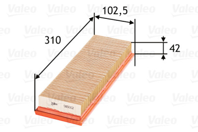 Filtro de ar VALEO 58.5002