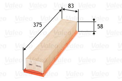 Filtro de ar VALEO 58.50.03
