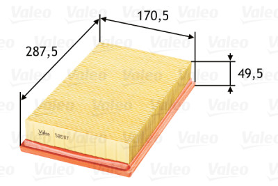 Filtro de ar VALEO 585117