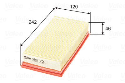 Filtro de ar VALEO 585326