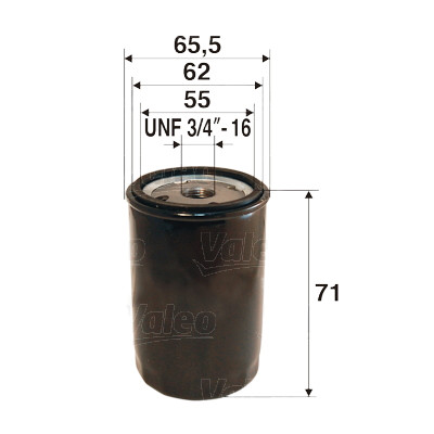 Filtro de óleo VALEO 58.6042