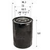 Filtro de óleo VALEO 586112