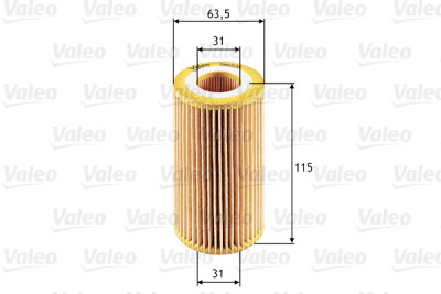 Filtro de óleo VALEO 586505