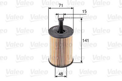 Filtro de óleo VALEO 586506
